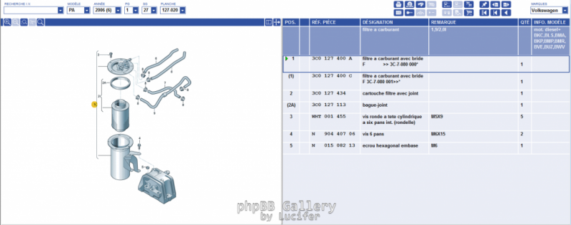 filtre gasoil passat 2006