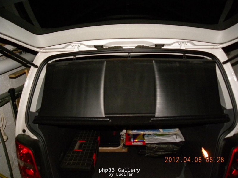 plage arrière - rideaux levés